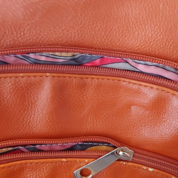 COPY - Pretty Woman’s Leather bucket bag orange - Picture 8 of 11